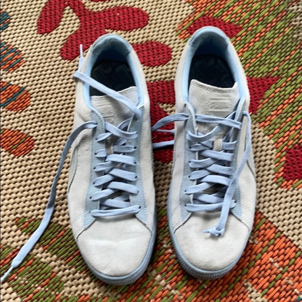 Classic Blue Suede Puma Sneakers